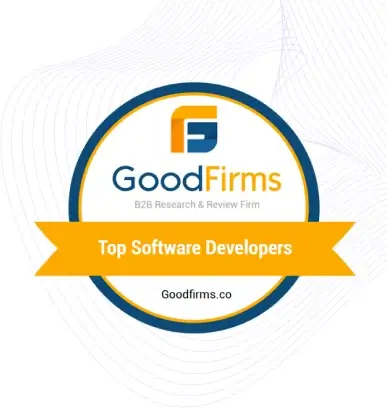 Badge with GoodFirms logo, 