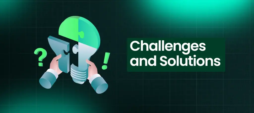 Illustration of PPC challenges and solutions in digital marketing with puzzle light bulb concept.