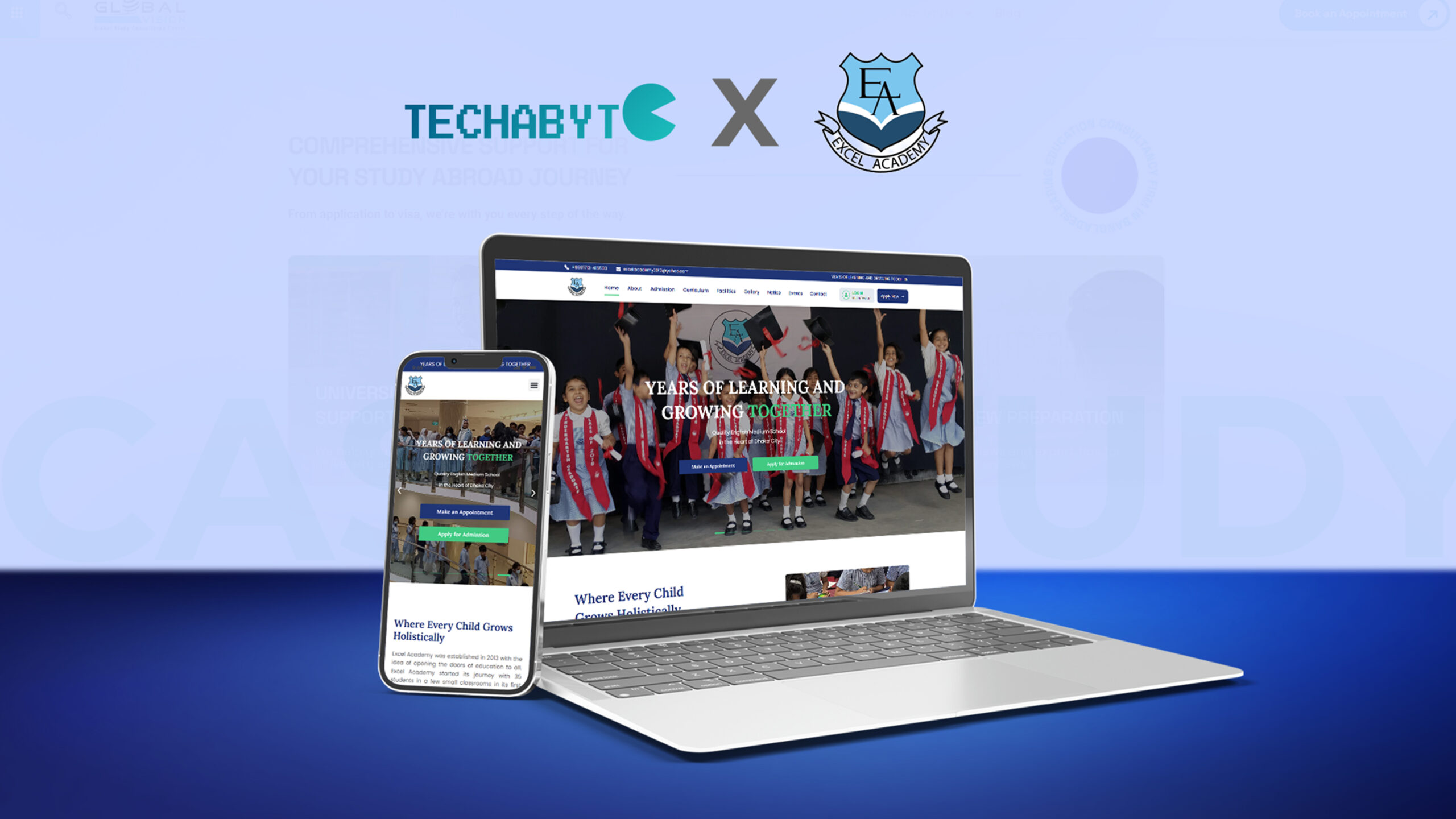 Case Study: Web Design & Development of Excel Academy