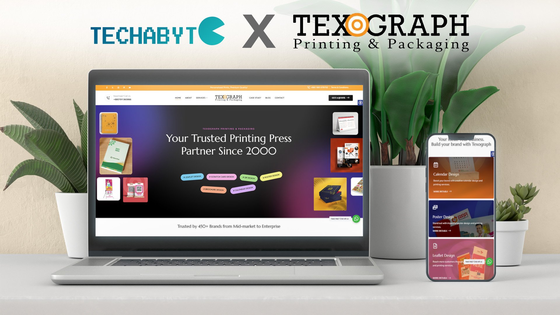 Designed and developed an SEO-driven premium website for Texograph 